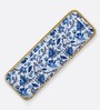 Floral Blue & White 13 Inch Solid Wood Appetizer Platter