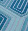 Blue Wool Abstract 5 x 8 Feet Hand Tufted Carpet