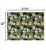 Florals Green (12 x 17.5) Cotton (Set of 6) Placemats