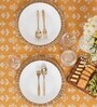 Florals Mustard (78x60) Cotton Table Cloth