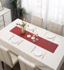 Florals Red (53 x12) PVC Table Runner