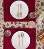 Florals Red (90x60) Cotton Table Cloth