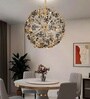 FloraLume Smart Voice LED Chandelier Light | Floral-Inspired Modern Ceiling Fixture with Voice Control | Elegant Lighting for Living Room & Bedroom