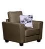 Florence 1 Seater Sofa In Brown Colour In Colour
