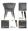 Florence Barrel Chair Fabric Dining Chair In Grey Colour