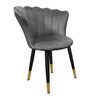 Florence Barrel Chair Fabric Dining Chair In Grey Colour