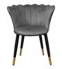 Florence Barrel Chair Fabric Dining Chair In Grey Colour