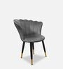 Florence Barrel Chair Fabric Dining Chair In Grey Colour