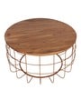 Florence Metal Coffee Table in Gold Finish