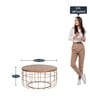 Florence Metal Coffee Table in Gold Finish