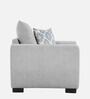 Florence Fabric 1 Seater Sofa in Light Grey Colour
