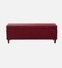 Florence Fabric Leathrette Storage Ottoman Ottoman in Red Burgundy Colour