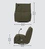 Florence Fabric 1 Seater Motorized Rocker Recliner With Mobile Holder And Usb Port In Green Color