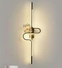 Florence Halo 3C LED Black Metal Profile 23 Inch Wall Sconce