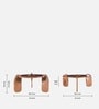 Florence Mango Wood Coffee Table In Tubbaq Finish