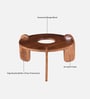 Florence Mango Wood Coffee Table In Tubbaq Finish