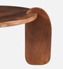 Florence Mango Wood Coffee Table In Tubbaq Finish With Brown Tinted Glass Top