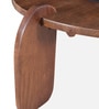 Florence Mango Wood Coffee Table In Tubbaq Finish With Brown Tinted Glass Top