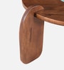Florence Mango Wood Coffee Table In Tubbaq Finish With Leatherette Fabric Top