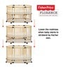 Florence Modular Crib with Lockable Wheels in Natural Finish