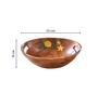 Florentine Wooden  Serving Bowl, 9"