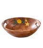 Florentine Wooden  Serving Bowl, 9"