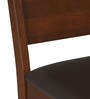 Floret 4 Seater Dining Set in Walnut Finish