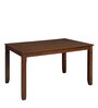 Floret 4 Seater Dining Set in Walnut Finish