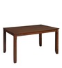 Floret 4 Seater Dining Set in Walnut Finish with Bench