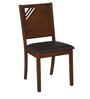 Floret 6 Seater Dining Set in Walnut Finish