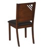 Floret 6 Seater Dining Set in Walnut Finish