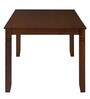 Floret 6 Seater Dining Set in Walnut Finish with Bench