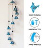 Floret Symphonies (29 Inch) Hand-Painted Ceramic Hanging Bells Wind Chime