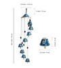 Floret Symphonies (29 Inch) Hand-Painted Ceramic Hanging Bells Wind Chime