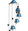 Floret Symphonies (29 Inch) Hand-Painted Ceramic Hanging Bells Wind Chime