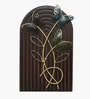 Floria Butterfly Metal Wall Art On Wooden Panel