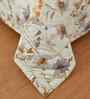 Florida 180 GSM Floral  Reversible All Season AC Comforter / Blanket / Quilt (Ivory, 220x240 CM)