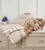 Florida 180 GSM Floral  Reversible All Season AC Comforter / Blanket / Quilt (Orange, 220x240 CM)