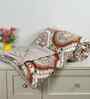 Florida 180 GSM Floral  Reversible All Season AC Comforter / Blanket / Quilt (Orange, 220x240 CM)