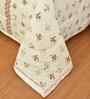 Florida 180 GSM Floral  Reversible All Season AC Comforter / Blanket / Quilt (Orange, 220x240 CM)