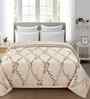 Florida 180 GSM Floral  Reversible All Season AC Comforter / Blanket / Quilt (Peach, 220x240 CM)