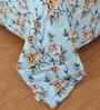 Florida 180 GSM Floral  Reversible All Season AC Comforter / Blanket / Quilt (Sky Blue, 220x240 CM)