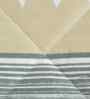 Florida 180 GSM Geometric Reversible All Season AC Comforter / Blanket / Quilt (Grey, 220x240 CM)
