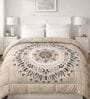 Beige Digital Goose Down Filling Reversible 230 GSM Double Bed AC Comforter
