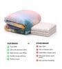 Blue Digital Goose Down Filling Reversible 230 GSM Double Bed AC Comforter