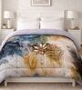 Blue Digital Goose Down Filling Reversible 230 GSM Double Bed AC Comforter