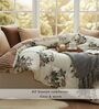 Cream Floral Double Size Ultra-Soft All-Season Comforter