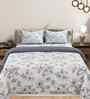 Florida Floral AC Comforter with King Bedsheet & 2 Pillow Covers | All Season | Reversible | Soft & Fluffy (Pearl, 220x240 CM)