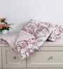 Florida Floral AC Comforter with King Bedsheet & 2 Pillow Covers | All Season | Reversible | Soft & Fluffy (Ivory, 220x240 CM)