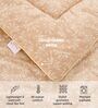 Beige Minimal Print Goose Down Filling 230 GSM Double Bed AC Comforter